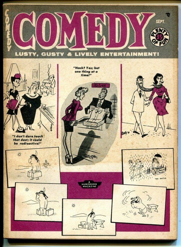 Comedy 9/1959-Timely-cheesecake-Diane Weber-Ward-Wenzel-June Wilkinson-VG