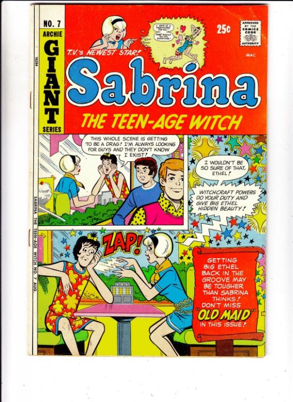 Sabrina the Teen-Age Witch #7 (Aug-72) VF/NM High-Grade Archie