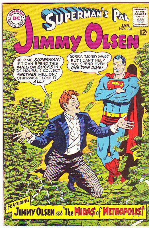 Superman's Pal Jimmy Olsen #108 (Jan-68) VF+ High-Grade Jimmy Olsen