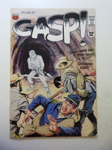 Gasp #3 (1967) VG+ Condition cover detached at 1 staple