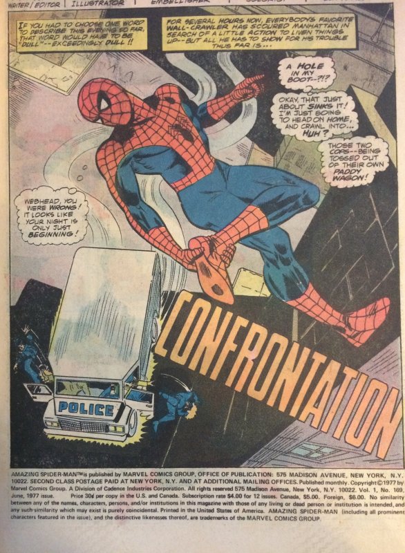 Amazing Spider-Man #169 Marvel VF (1977)