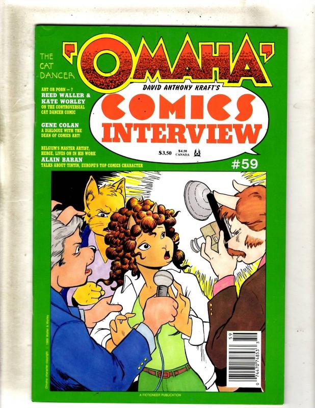 Lot Of 10 Omaha Kitchen Sink Comic Books # 19 20 1 2 3 3 4 1 2 Interview #59 JF1