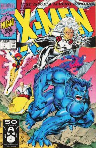 X-Men #1 Storm and Beast Cover (1991) X-Men [Key Issue]