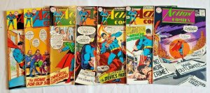 Action Comics #368,372,378,380,385,386,390 Superman LOT of 7 comics    VF