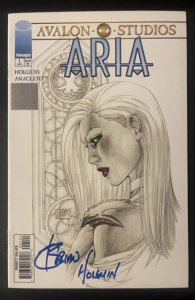 Aria #1 Variant Cover (1999) signed by Brian Holguin! with COA!