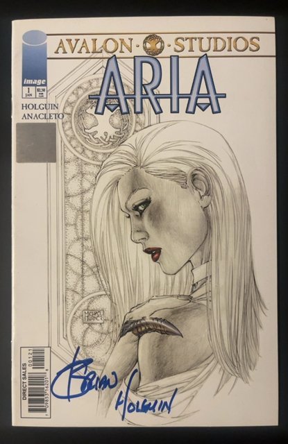 Aria #1 Variant Cover (1999) signed by Brian Holguin! with COA!
