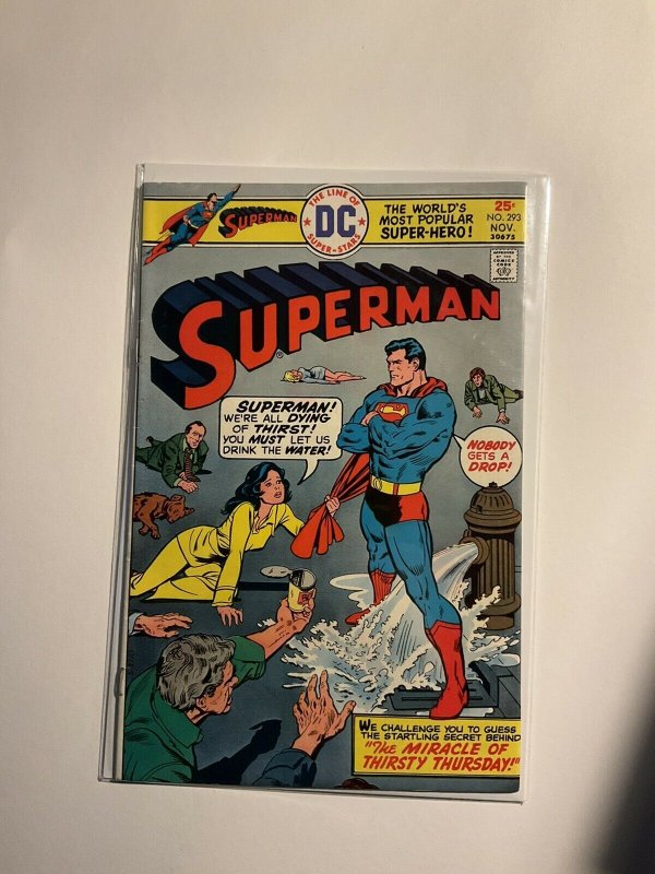 Superman 293 Near Mint- Nm- 9.2  Dc Comics 