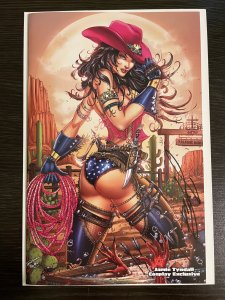 POWER HOUR #1 COSPLAY TYNDALL EXCLUSIVE SIGNED VIRGIN COVER COA LTD 400 NM+