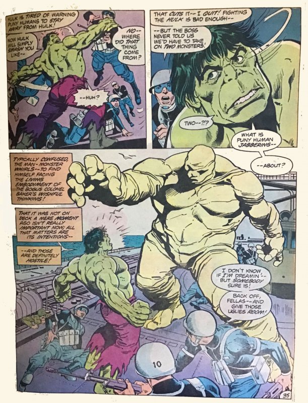 Monstrously Huge! DC SPECIAL SERIES #27 BATMAN VS HULK (1981) 10 x 13 Amazing!