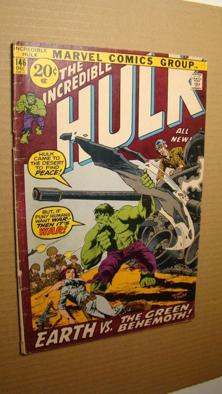 HULK 146 VS THE LEADER DOC SAMPSON HERB TRIMPE ART BRONZE AGE MARVEL