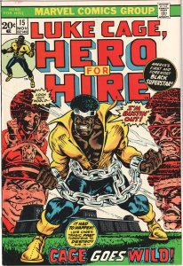 Hero for Hire #15 (1973) Luke Cage