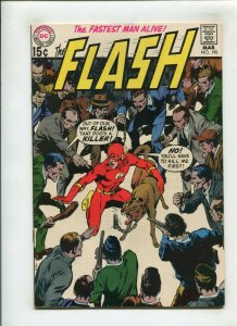 FLASH #195 (8.5) FUGITIVE FROM BLIND JUSTICE!! 1970