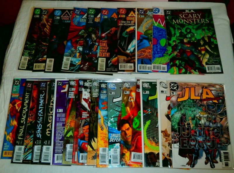 JLA #1-23 complete Justice League of America Aztek NFR Morrison comics lot of 62