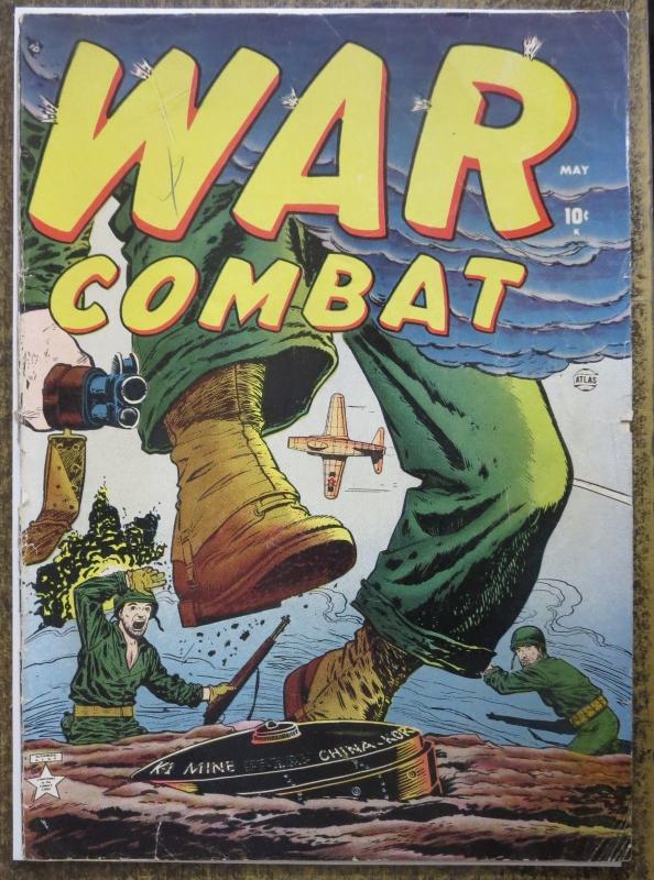 WAR COMBAT #2 (ATLAS, 5/1952) GOOD Berg, Brodsky!