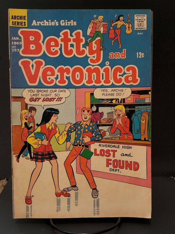 Archie's Girls Betty and Veronica #157 5.5 FN- Archie Comic - Jan 1969