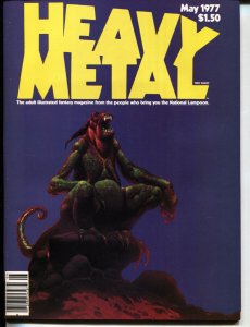 HEAVY METAL #2 May 1977-CORBEN-MOEBIUS-THEODORE STURGEON VF/NM