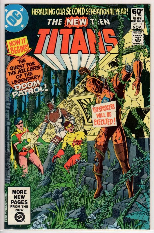 The New Teen Titans #13 Direct Edition (1981) 8.0 VF