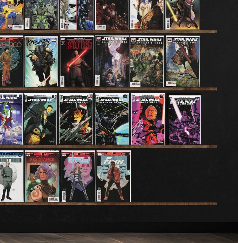 Huge Lot 150+ Comics with Star Wars, Poe Dameron, Star Wars Adventures & More!