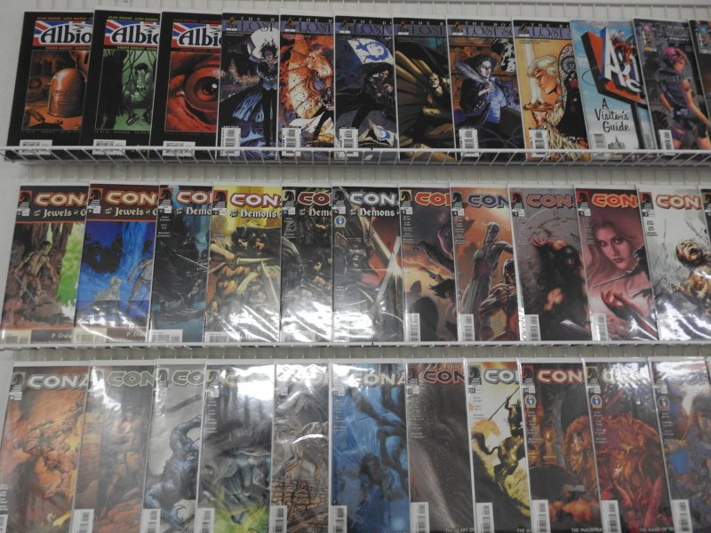 Huge Lot of 140+ Comics W/ Conan, Red Sonja, Witchblade Avg. VF+ Condition