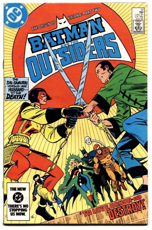 BATMAN AND THE OUTSIDERS #12 ORIGIN OF KATANA-Suicide Squad movie-1984