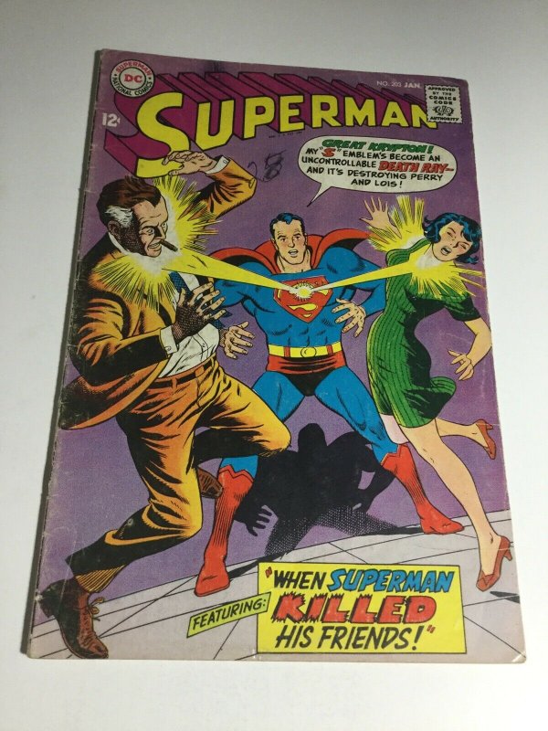 Superman 203 Vg Very Good 4.0 DC Comics