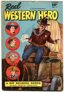 REAL WESTERN HERO #71 HOPALONG TOM MIX 1ST GABBY HAYES VG