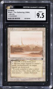 Magic The Gathering, Karakas, Legends, CGC 9.5 Mint, Uncommon