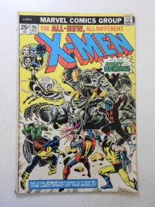 The X-Men #96 (1975) GD Condition moisture stain, centerfold detached