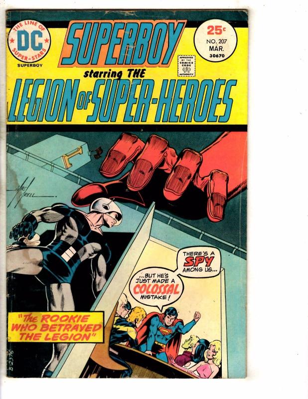 5 Superboy & The Legion Of Super-Heroes DC Comic Books #202 203 204 206 207 J273