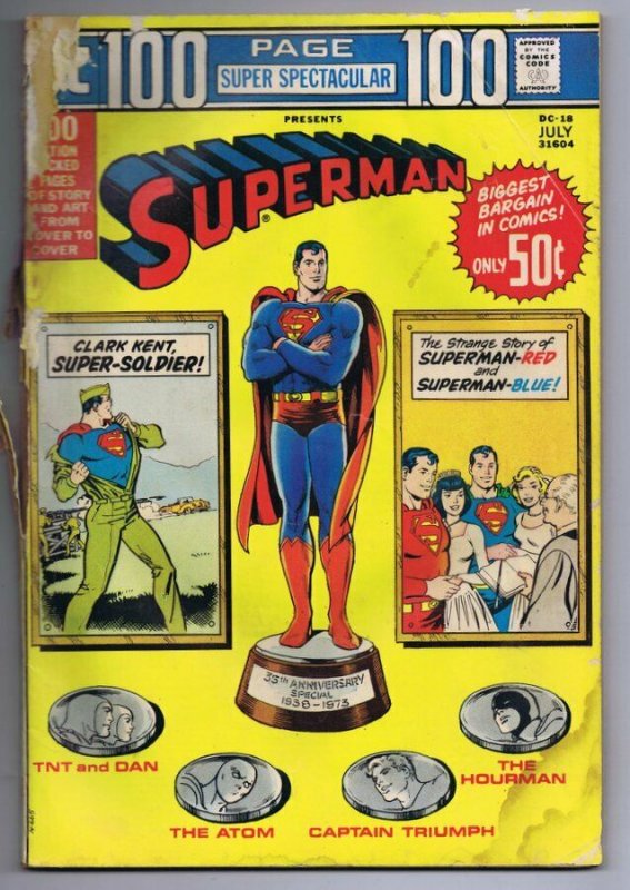 DC 100 Page Super Spectacular #18 ORIGINAL Vintage 1973 Superman