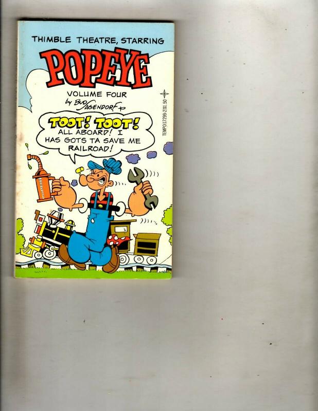 Lot of 7 Popeye Tempo Pocket Books #1 2 3 4 Sailor Royal Rat Spook Isaland WS15