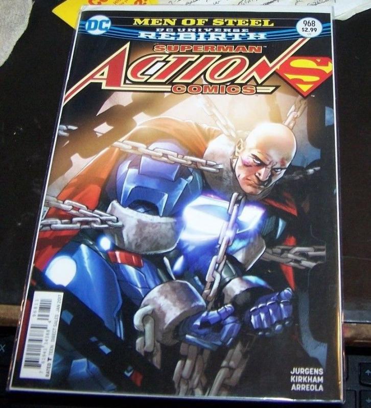 Action Comics #968 (January 2017, DC) superman men of steel pt 2 lex luthor