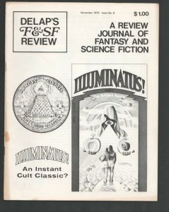 Delap's F & SF Review #8 1975-Review of pulp -paperback & magazine sci-fi-VG