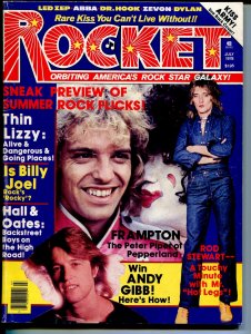 MAG: Rocket 7/1978-Rod Stewart-Peter Frampton-Andy Gibb-Billy Joel-Kiss-VG