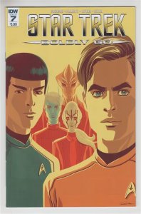 STAR TREK BOLDLY GO (2016 IDW) #7 CVR A GEORGE CALTSOUDAS