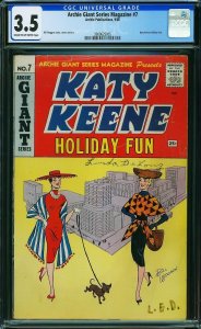 Archie Giant Series Magazine #7 (1960) CGC 3.5 VG-
