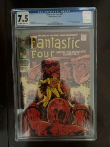 Fantastic Four #81 (1968) - CGC 7.5 - Crystal joins Fantastic Four!
