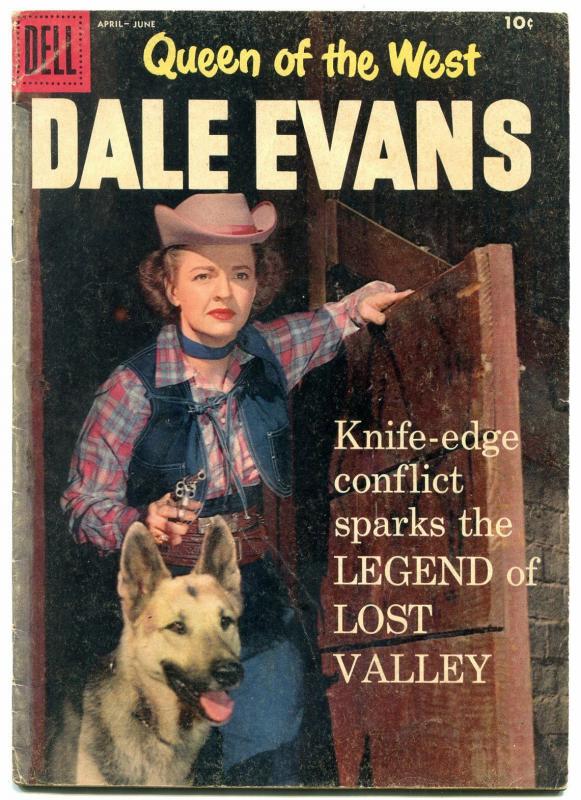 Queen of The West Dale Evans #19 1958- German Shepherd cover VG