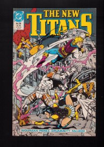 New Titans #58 - SIGNED BY GEORGE PEREZ! (2.0) 1989