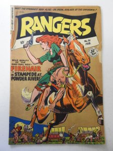 Rangers Comics #51 (1950) VG- Condition moisture stain