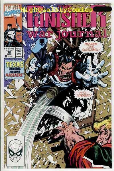 PUNISHER WAR JOURNAL #16, NM+, Mark Texeira, Massacre, more Marvel in store