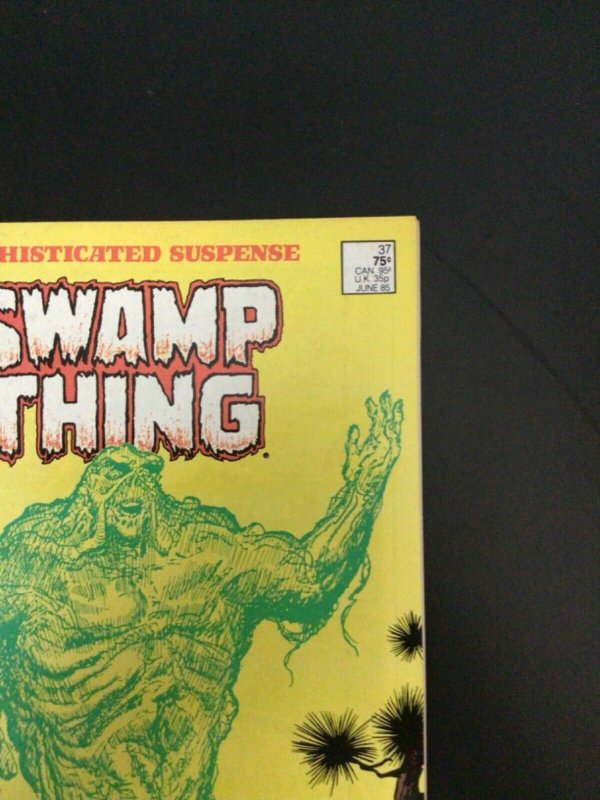 D.C. Comics, Swamp Thing #37, 1st John Constantine,WP, Justice Dark,NM-NM+,Look!