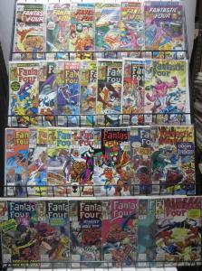 FANTASTIC FOUR 26 ISSUE LOT! A SURVEY FROM THE 70s TO THE 90s! FINE OR BETTER!