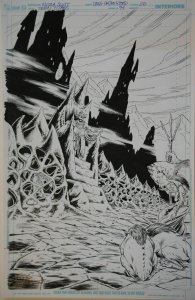 NICOLA SCOTT / DOUG HAZLEWOOD original art, TEEN TITANS #94, pg 20,11x17, Splash