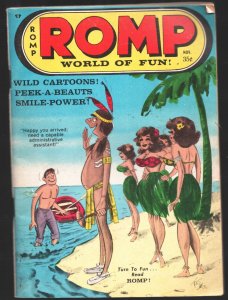 Romp #50 11/1968-Bill Ward-Carl Stamwitz -Cheesecake pix-Virginia Bell-Krista M