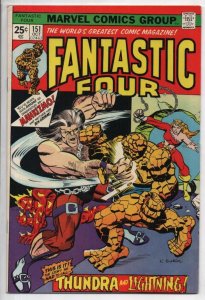 FANTASTIC FOUR #151 VF, Thundra Mahkizmo, 1961 1974, more FF in store Marvel