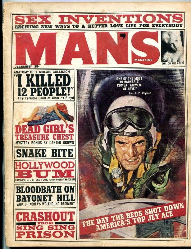 Man's Magazine December 1964- Sex Inventions- Bayonet Hill G