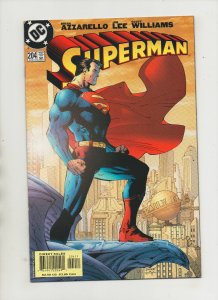 Superman #204 - Classic Jim Lee Cover - (Grade 9.2) 2004