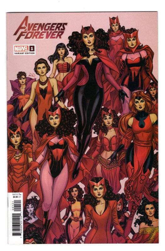 AVENGERS FOREVER #1 (RUSSELL DAUTERMAN SCARLET WITCH VARIANT