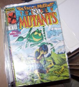 NEW MUTANTS  #  60  1987 fall of the mutants x men cameron hodge cypher dies !